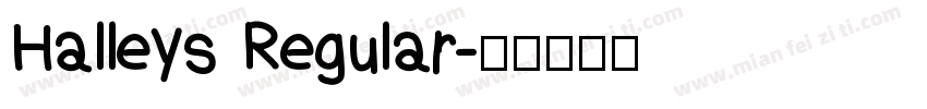 Halleys Regular字体转换